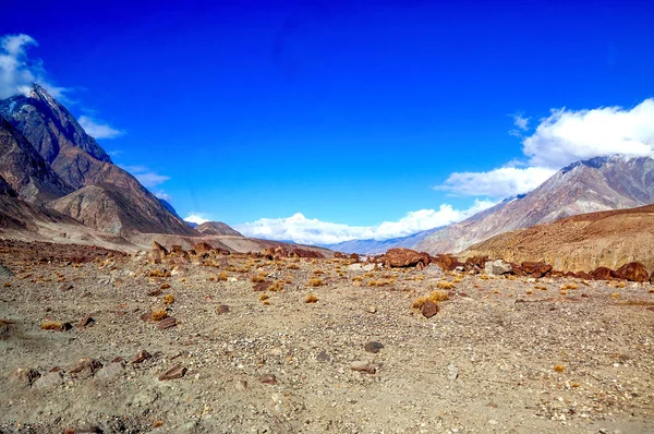 Una Vista Fascinante Las Laderas Cordillera Karakoram Durante Invierno —  Fotos de Stock