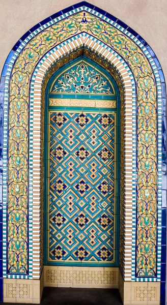 Samarkand Mosaic Tile Artwork Grand Mosque Sultan Qaboos — Stock Photo, Image