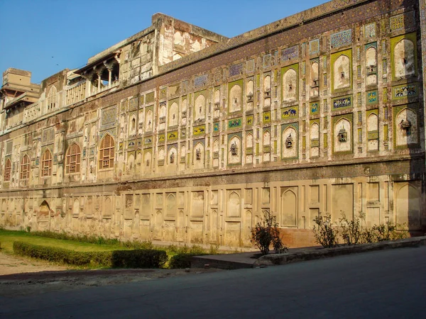 Kunstwerk Der Wand Des Großen Forts Der Lahore — Stockfoto