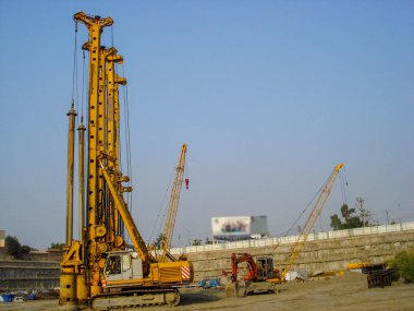 İnşaat yerinde sondaj Rig 