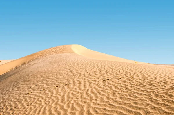Dunes Sable Ciel Indice Dans Désert Gobi — Photo