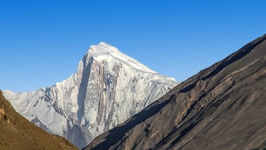Golden Peak dağ görünümü, Nagar Vadisi, Gilgit Baltistan, Pakistan