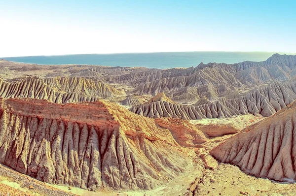 昼間のバルコシタン岩層の空中図 — ストック写真