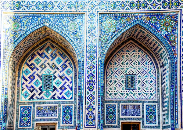 우즈베키스탄의 이슬람 건축과 모자이크 — 스톡 사진