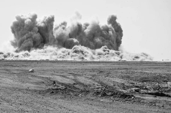 Взрыв Детонатора Пустыне — стоковое фото