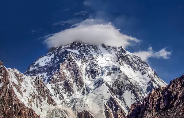 Pico Segunda Montaña Más Alta Tierra — Foto de Stock