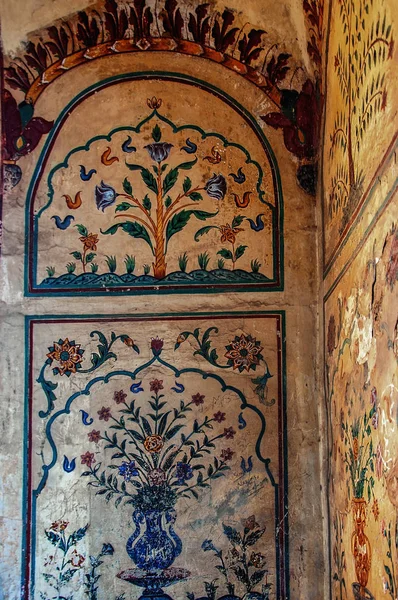 Islamic Mosaic Artwork Wall Lahore Fort — Stock Photo, Image