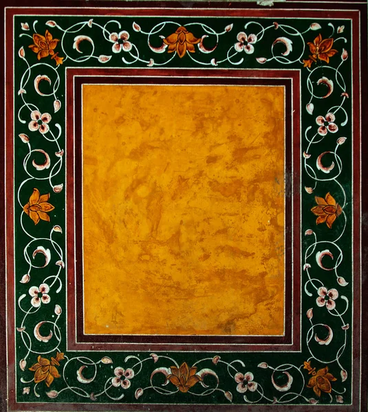 Ісламська Стіна Мозаїчний Малюнок Епохи Великих Моголів — стокове фото
