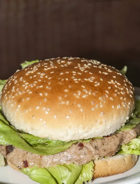 Fresh Vegetable Burger Plate — Stockfoto