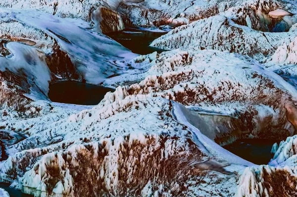 Luftaufnahme Der Gletscher Karakorum Gebirge Pakistan — Stockfoto
