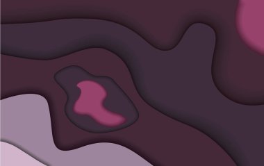 Çok renkli katmanları ile pürüzsüz kontür ve mor tonları kahverengi. Arka plan.