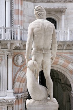 Doge Sarayı, Venedik, İtalya Devin merdiven üzerinde heykel