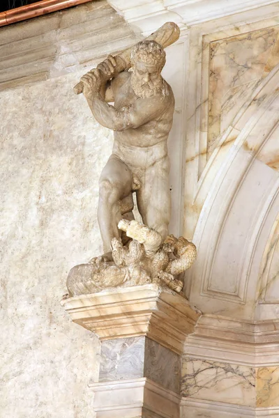 Detail Exteriéru Dóžecí Palác Palazzo Ducale Benátkách Dóžecí Palác Jedním — Stock fotografie