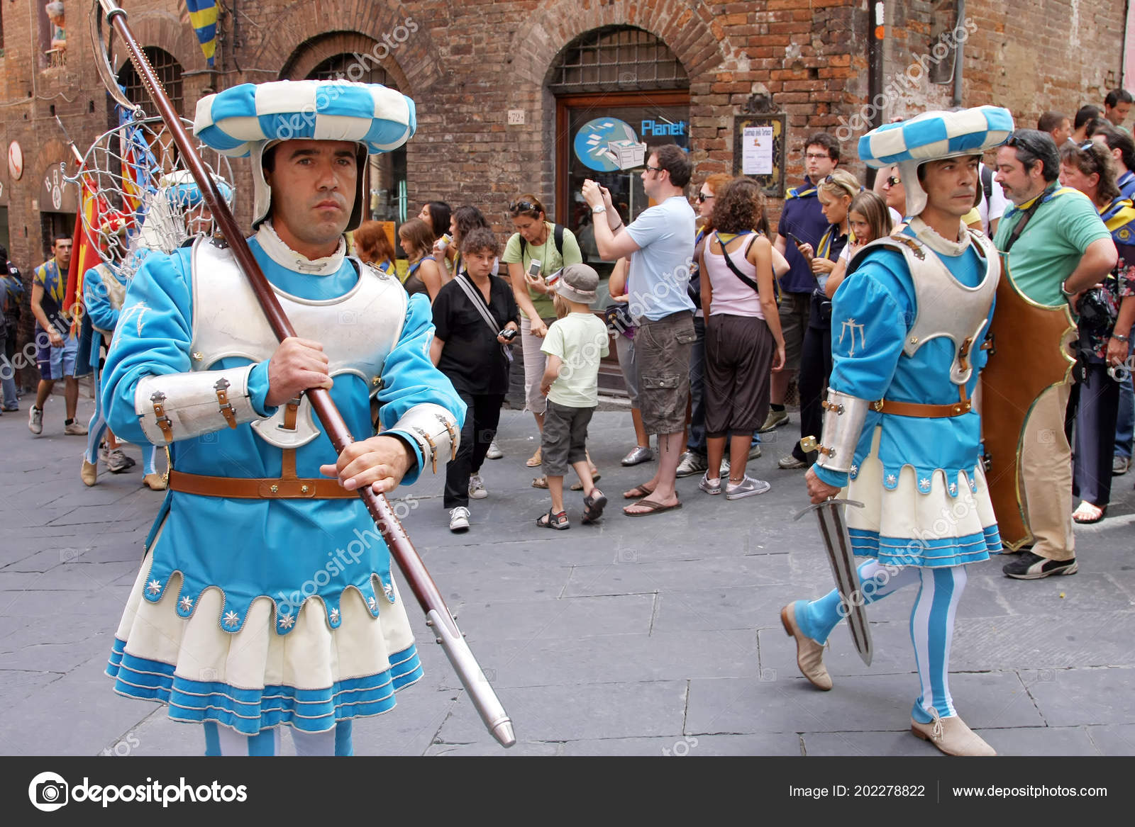 Siena Itália Agosto 2008 Festa Palio Siena Siena Sienna Província —  Fotografia de Stock Editorial © trotalo #202278822