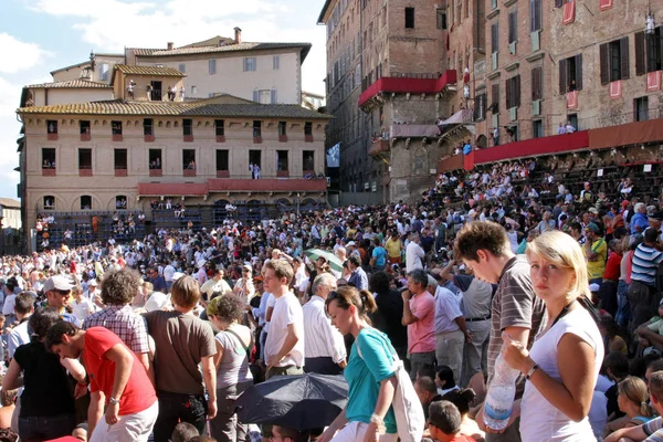 Siena Itálie Srpna 2008 Palio Siena Toskánsko Itálie Pestré Historické — Stock fotografie