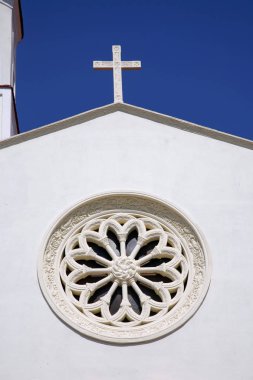Ayrıntı St Matthew Kilisesi Agerola, Bomerano, Amalfi coast, İtalya