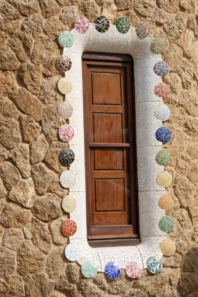 Barcelona Spain August 2007 Entrance Lodge Parc Guell Designed Antoni — Stock Photo, Image