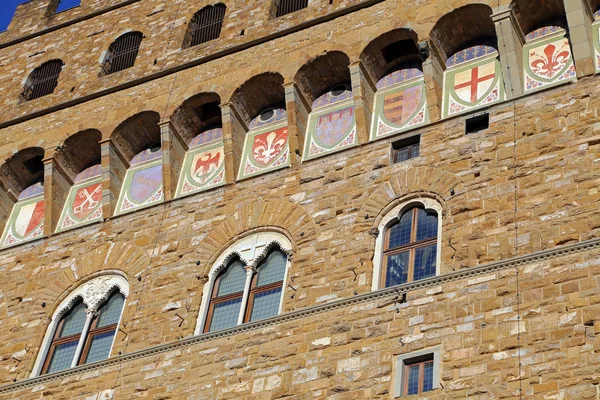 Firenze Agosto 2018 Palazzo Della Signoria Piazza Della Signoria Firenze — Foto Stock