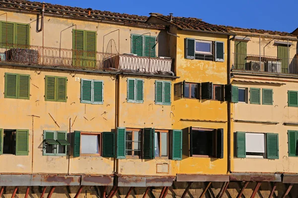 Vista Ponte Vecchio Florencia Firenze Toscana Italia —  Fotos de Stock