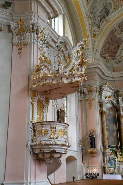 Kerk Van San Giacomo San Leonardo Alta Badia Dolomieten — Stockfoto