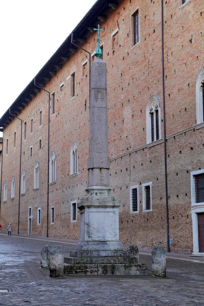 Glimtar Staden Urbino Stad Och Världsarv Plats Marche Italien — Stockfoto