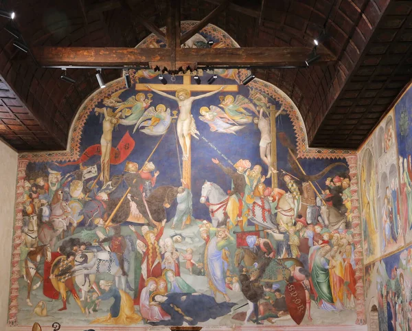 Urbino Itálie Března 2019 Ukřižování Ježíše Oratorio San Giovanni Battista — Stock fotografie