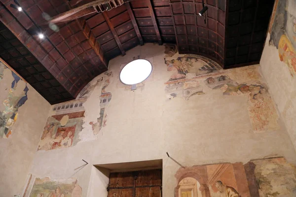 Urbino Italia Marzo 2019 Los Maravillosos Frescos Vida Cristo Oratorio — Foto de Stock