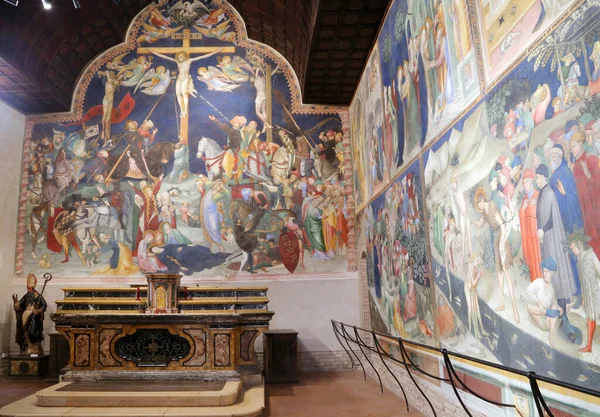 Urbino Italia Marzo 2019 Crucifixión Jesús Oratorio San Giovanni Battista —  Fotos de Stock