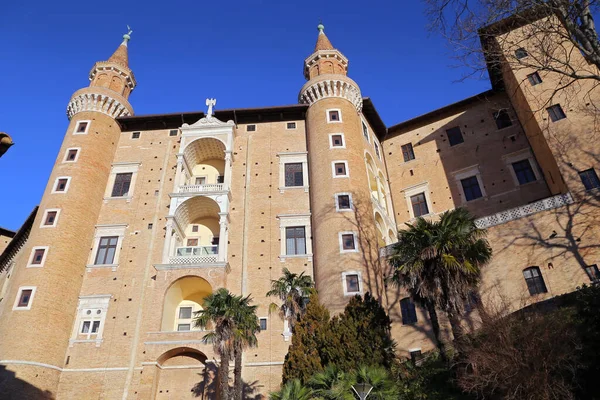 Urbino Włochy Styczeń 2019 Palazzo Ducale Pałac Książąt Obecnie Muzeum — Zdjęcie stockowe