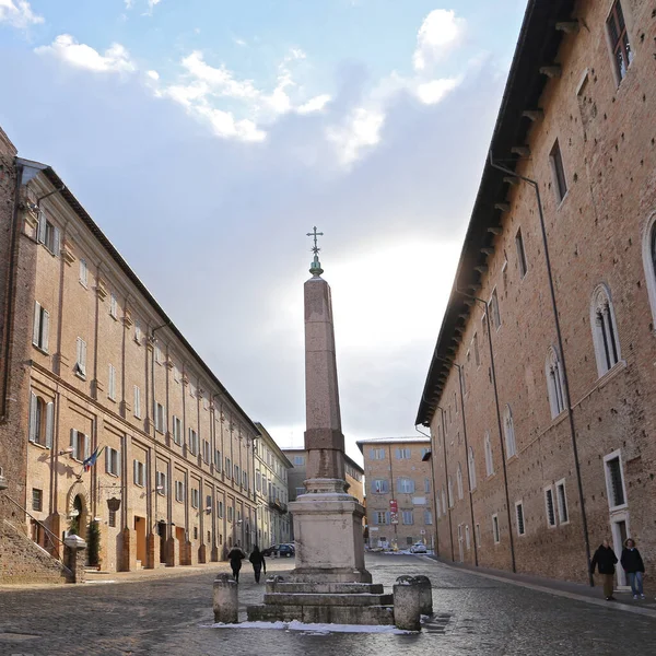 Urbino Italien Januari 2019 Glimtar Staden Urbino Stad Och Världsarv — Stockfoto
