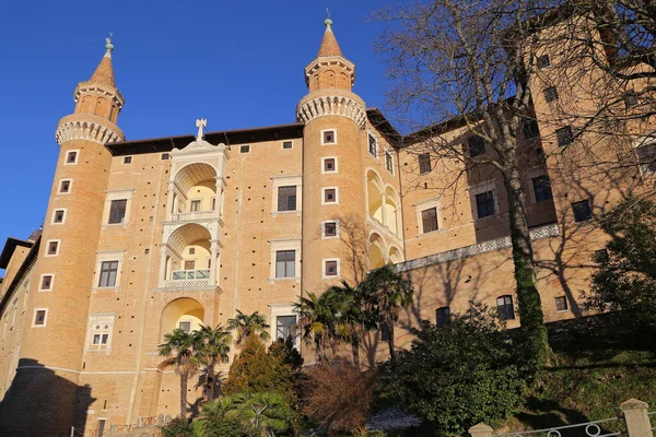 Urbino Italy Ιανουαριου 2019 Palazzo Ducale Ducal Palace Τώρα Μουσείο — Φωτογραφία Αρχείου