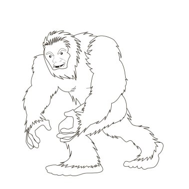 Yeti, kardan adam kibar ve neşeli çalışır 