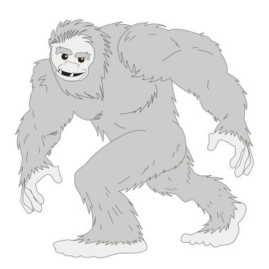 Yeti, kardan adam kibar ve neşeli çalışır. 