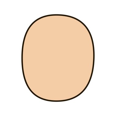 yüz, farklı formları vektör icoka. keskin anahat