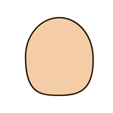 yüz, farklı formları vektör icoka. keskin anahat