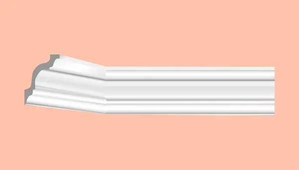Falda plástica techo blanco con dibujos vector realista Vectores de stock libres de derechos