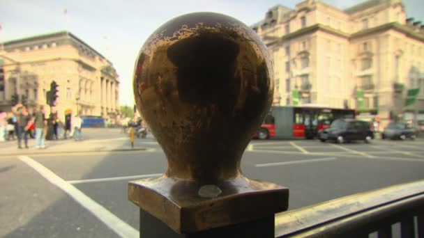 Doprava Chodci Pohybující Piccadilly Circus — Stock video