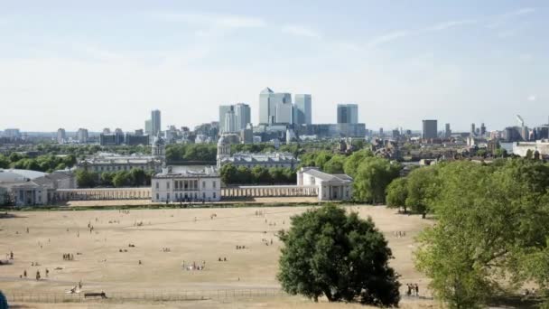 Greenwich Londres Angleterre Royaume Uni Timelapse — Video