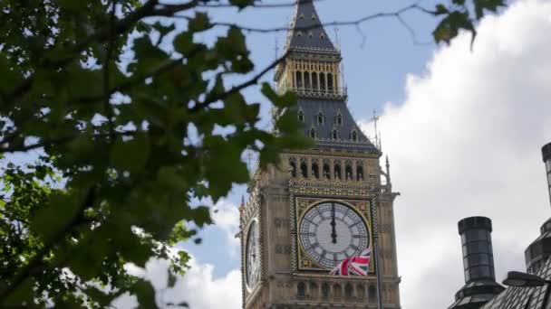 Big Ben Klocktornet Westminster London — Stockvideo