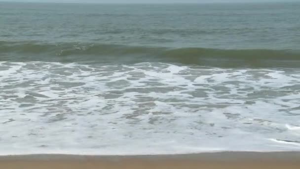 Couple Amuser Dans Les Vagues Mer — Video