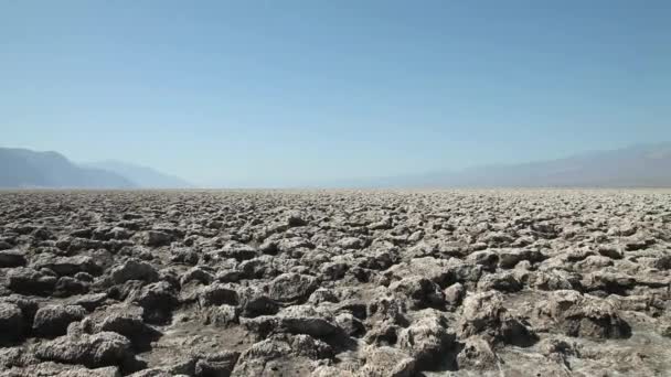 Campo Golfe Dos Diabos Parque Nacional Vale Morte Califórnia — Vídeo de Stock