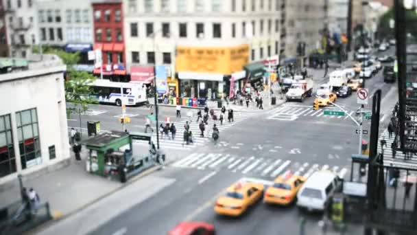 Έκτη Λεωφόρο Και 14Th Street Νέα Υόρκη Νέα Υόρκη Ηπα — Αρχείο Βίντεο