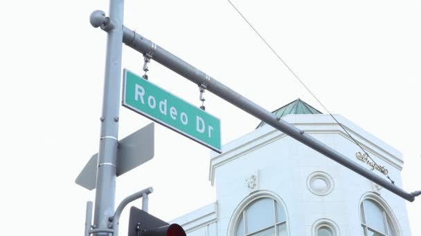 Rodeo Drive Beverly Hills Los Angeles County Kaliforniya Abd — Stok video