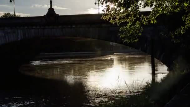 Kew Bridge Denní Londýn Velká Británie Časová Prodleva — Stock video