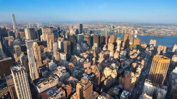 Paisaje Urbano Ciudad Nueva York Durante Día — Vídeos de Stock