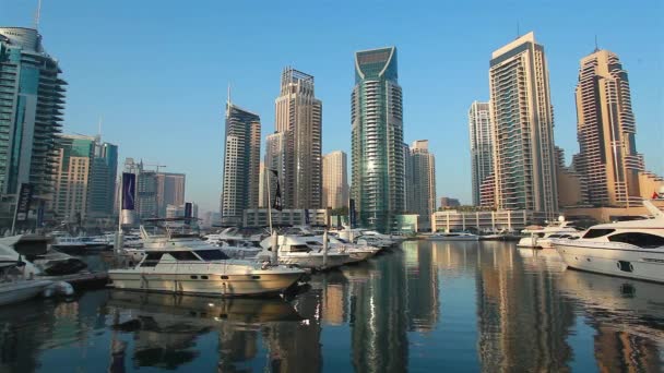 Хмарочоси Дубаї Марина — стокове відео