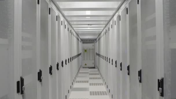 Aisle Data Center — Stock Video