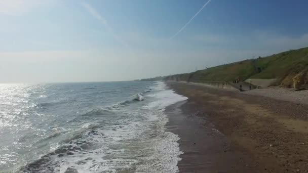 Vista Panoramica Delle Maree Sulla Spiaggia — Video Stock