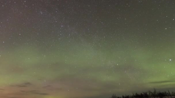 Nanılmaz Kuzey Işıkları Aurora Borealis — Stok video