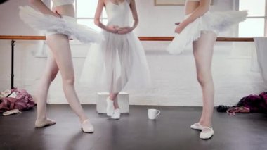 Bale Stüdyosu pratik bale dansçıları 